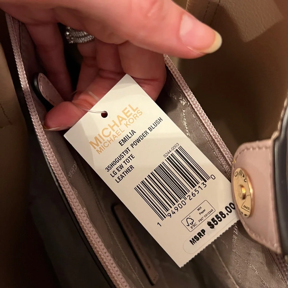 Michael Kors Emilia Pink Tote Bag